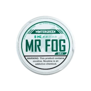 Dry Wintergreen Mr Fog Nicotine Pouches | 4/8mg