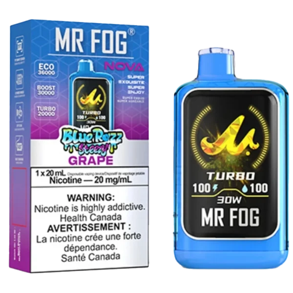 Grape Mr Fog Nova Steezy Edition 36K Disposable | 20mL Grape Mr Fog Nova Steezy Edition 36K Disposable | 20mL