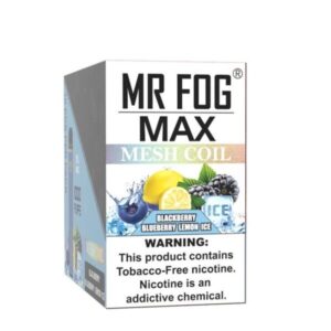Mr Fog Max Blackberry Blueberry Lemon Ice 1000 Puffs Vape