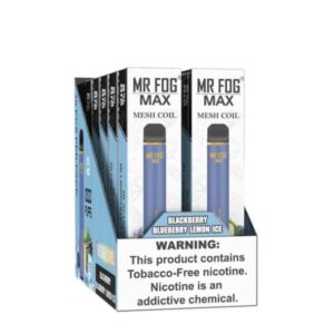 Mr Fog Max Blackberry Blueberry Lemon Ice 1000 Puffs Vape