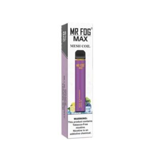 Mr Fog Max Grape Blue Raspberry Lemon Ice 1000 Puffs Vape