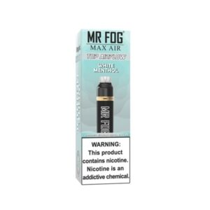 White Menthol Mr Fog Max Air Disposable | 3000 Puffs